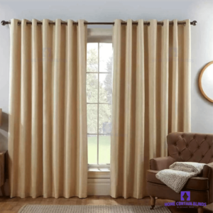 Ring Tip Beige blackout curtains