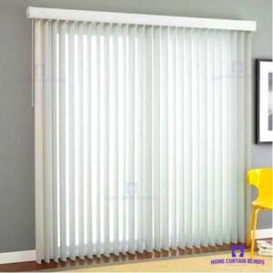 white vertical office blinds
